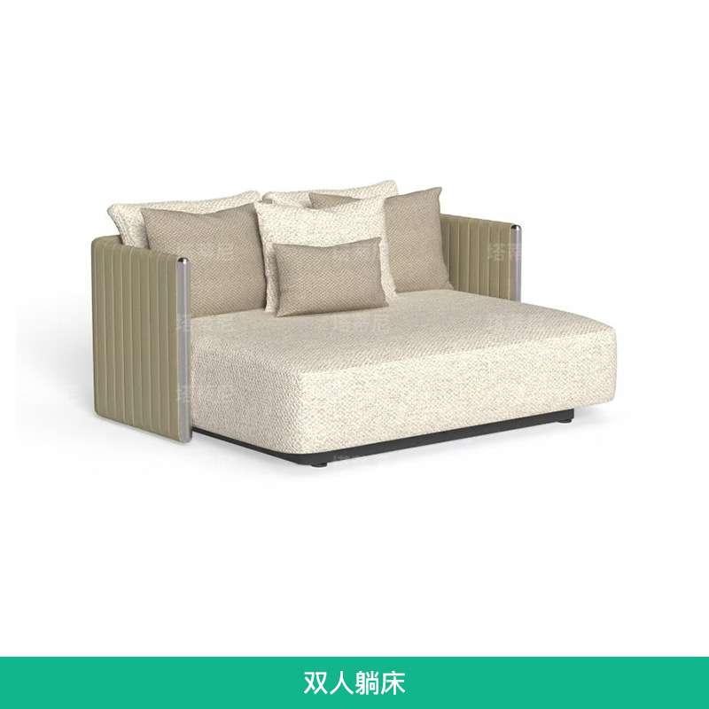 Sofá de tejido de cuerda al aire libre patio villa terraza diseñador de muebles jardín al aire libre impermeable sofá de ocio