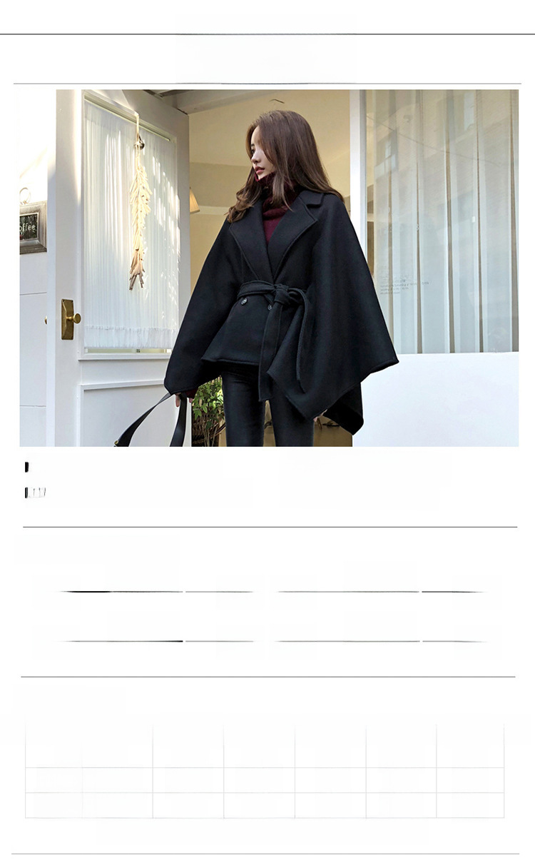 Wollmantel Damen Winter 200kg Neujahrstag Kriegsmantel Mantel lang locker Schnürschal Cape gepolsterter Mantel_voghion.com