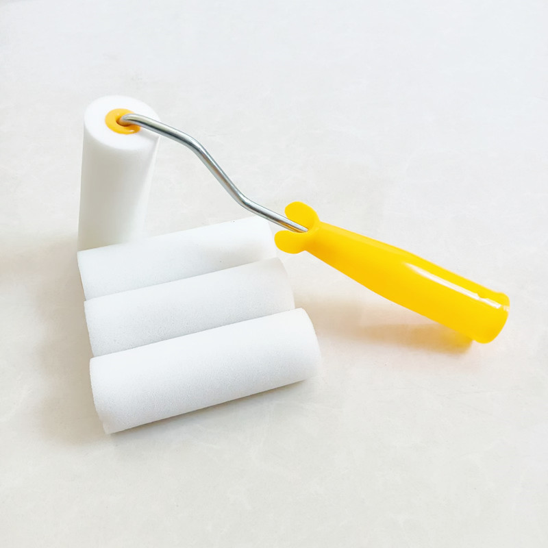 Esposa cepillo de rodillo de lana pintura acuosa látex pintura cepillo de pintura cepillo de pintura en relieve pulgar pequeño cepillo sin marca