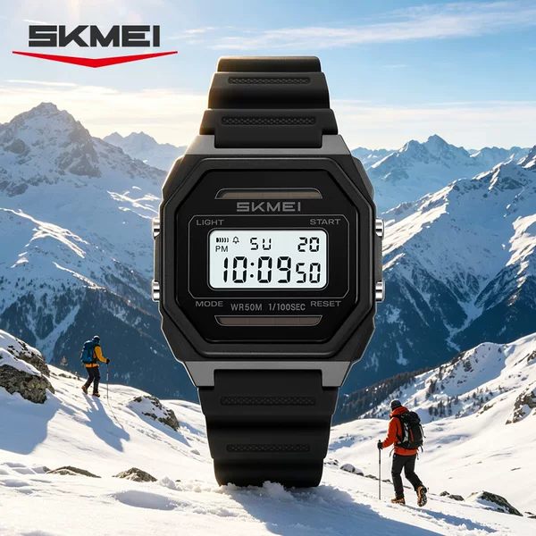 Timemei Outdoor Multi-Functional Electronic Watch Solar-Powered Waterproof Luminous Student Watch Foreign Trade Cross-Border Spot Wholesale
