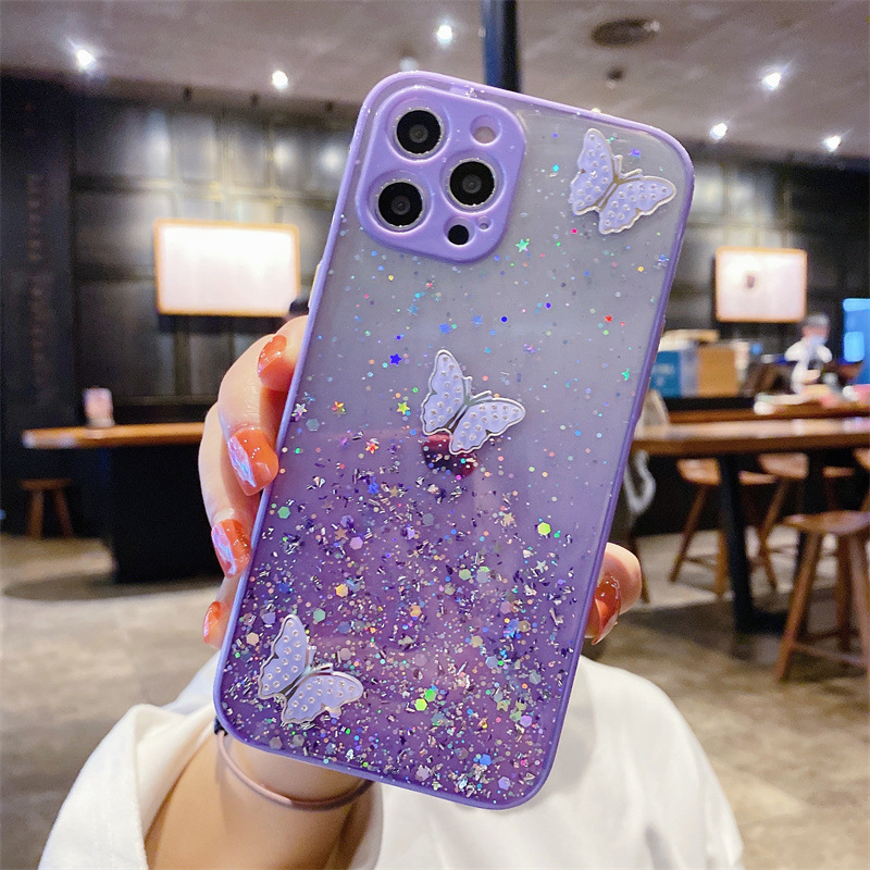 iPhone16Promax 携帯電話ケース目の保護グリッター蝶 1413 Apple 15 保護カバー新しい高級に適しています|undefined