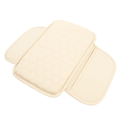 Armrest box pad Storage Bag for Cross-Border Manufacturers - diamond-pattern-beige