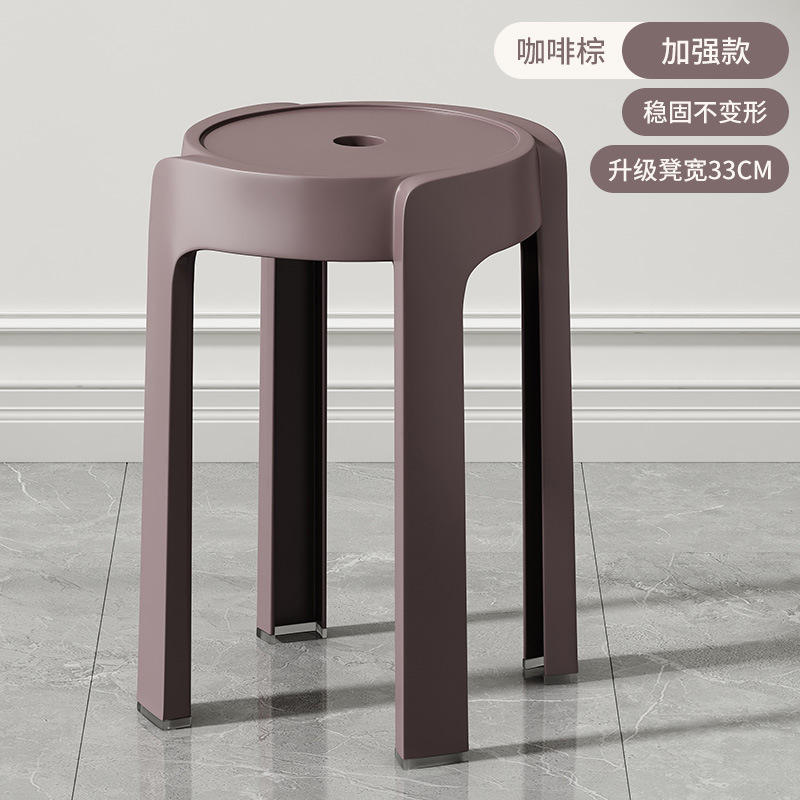 塑料椅子加厚可叠放家用餐厅餐桌小凳子出租房用北欧轻奢网红餐椅|undefined