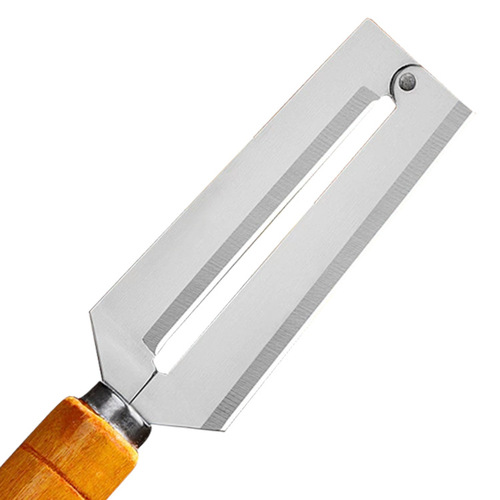 Manufacturer wholesale stainless steel peeling knife sugar cane knife multi-purpose vegetable and fruit sugar cane pineapple peeling knife flat head planer