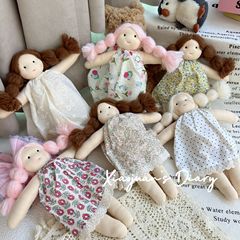 日韓布芸人形砕花スカート人形赤ちゃん安眠人形抱き枕人形玩具誕生日プレゼント