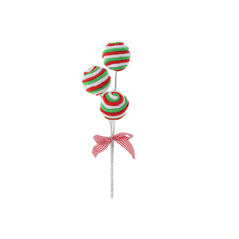 Nuevos dulces de espuma Lollipop Plug Decoraciones de Navidad Decoraciones de Navidad Arquivos de flores de Navidad Props