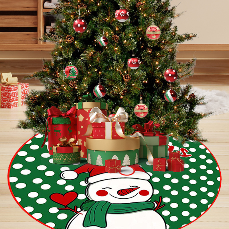国境を越えたクリスマス装飾用品の雰囲気配置雪花箔押しベルベットの木のスカートの雰囲気配置クリスマスツリーの底|undefined