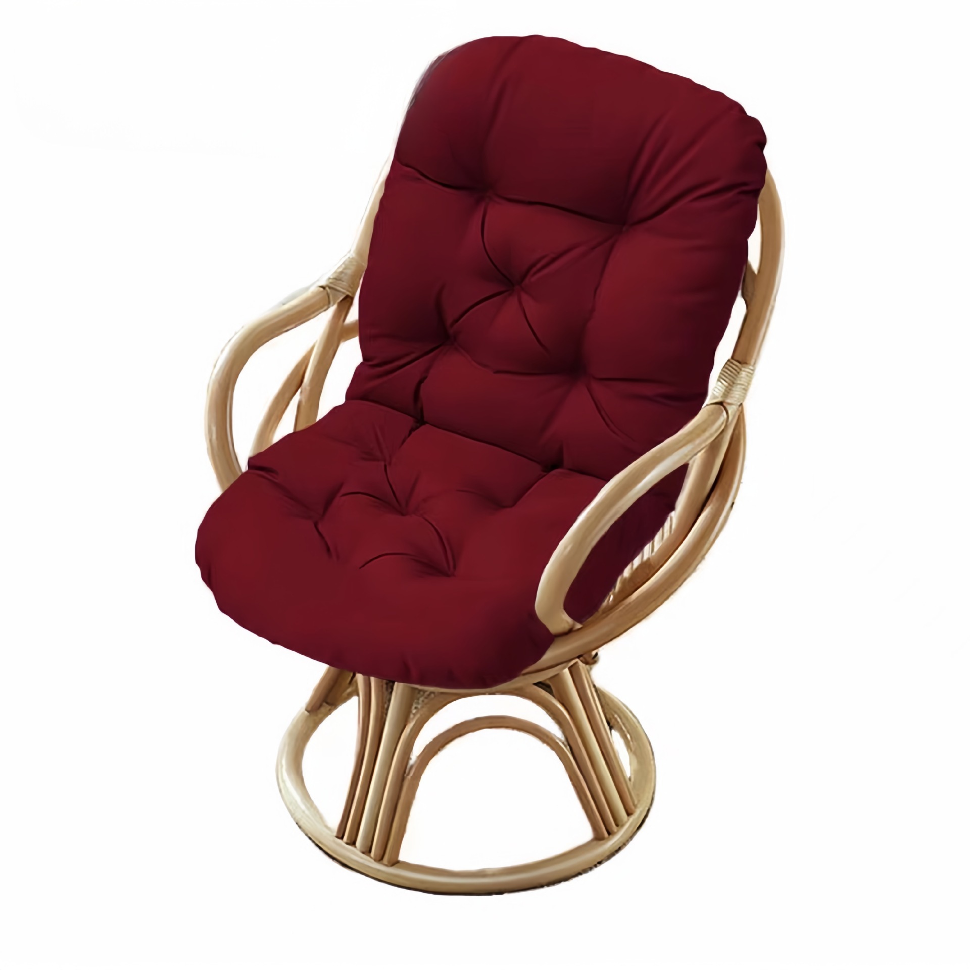 Transfronterizo Amazon TEMU exclusivamente para exteriores mecedora de tela impermeable, respaldo alto, cojín de una pieza, hamaca, cojín para silla de papaya, flor