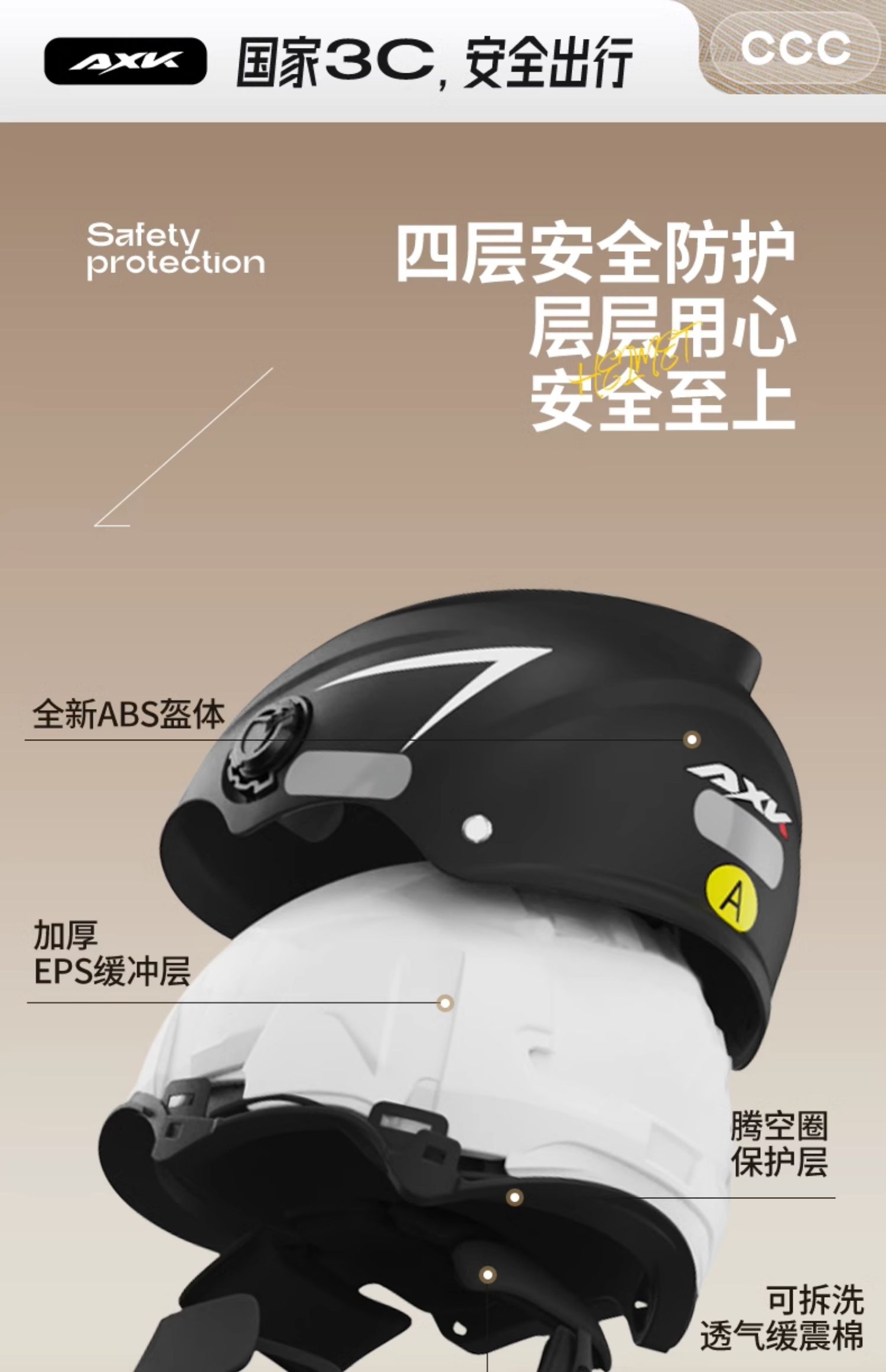 3C Certified Electric Vehicle Helmet - Universal for All Seasons