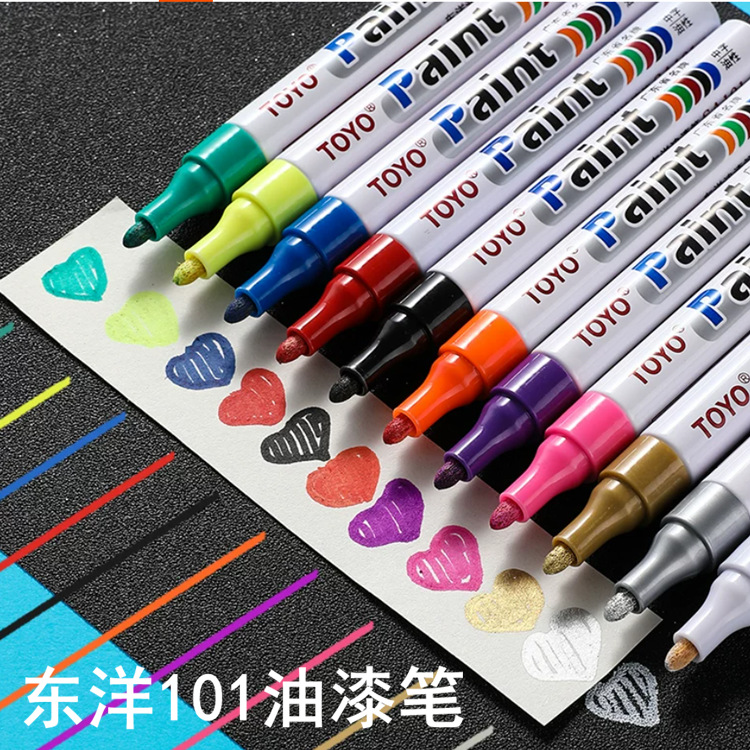 Oriental Paint Pen Sa101 White Tire Marker Pen Gold Black Touch-Up Paint Pen Tire Pen Color Restoration Pen