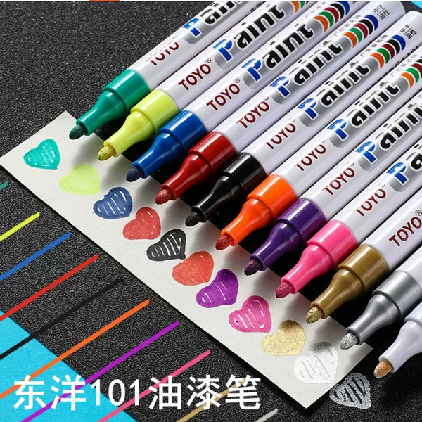 Oriental Paint Pen Sa101 White Tire Marker Pen Gold Black Touch-Up Paint Pen Tire Pen Color Restoration Pen