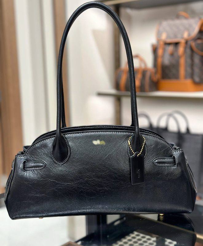 2025新款Empire Carryall 34高级质感油蜡皮法棍腋下包单肩手提包|undefined