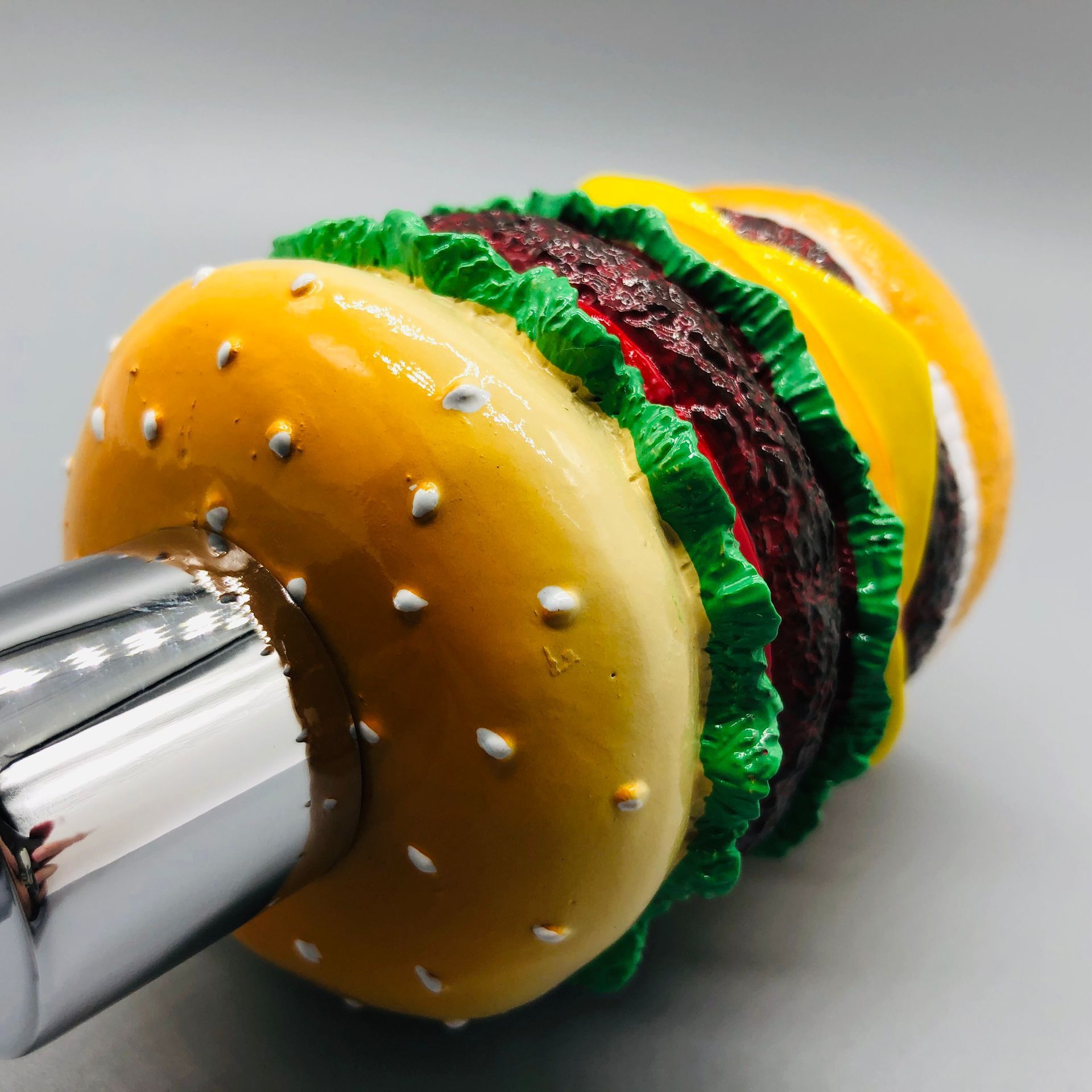 Forma de hamburguesa forma de donut botella de loción de baño de almacenamiento botella de desinfectante de manos botella de almacenamiento de contenedores