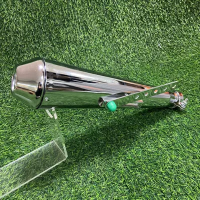 Prince Ranger Guz Triumph | Motorcycle exhaust pipe - retro-k7-electroplated-white