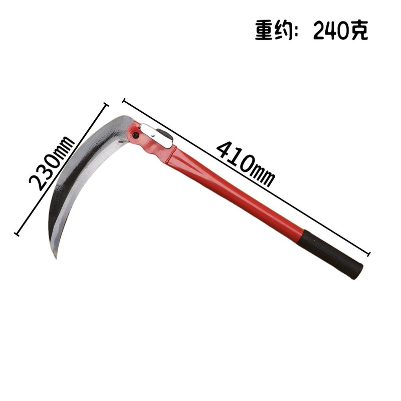 便携农用折叠镰刀割小麦割草刀锰钢户外工具除草刀备用刀片小镰刀|undefined