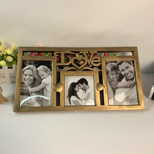 塑料PP材质古铜色白色相框6寸7寸4寸组合连体可挂相框墙面装饰
