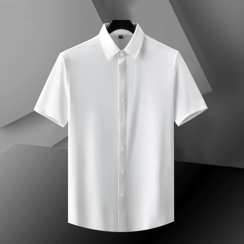 Summer elastic shirt, with short sleeve