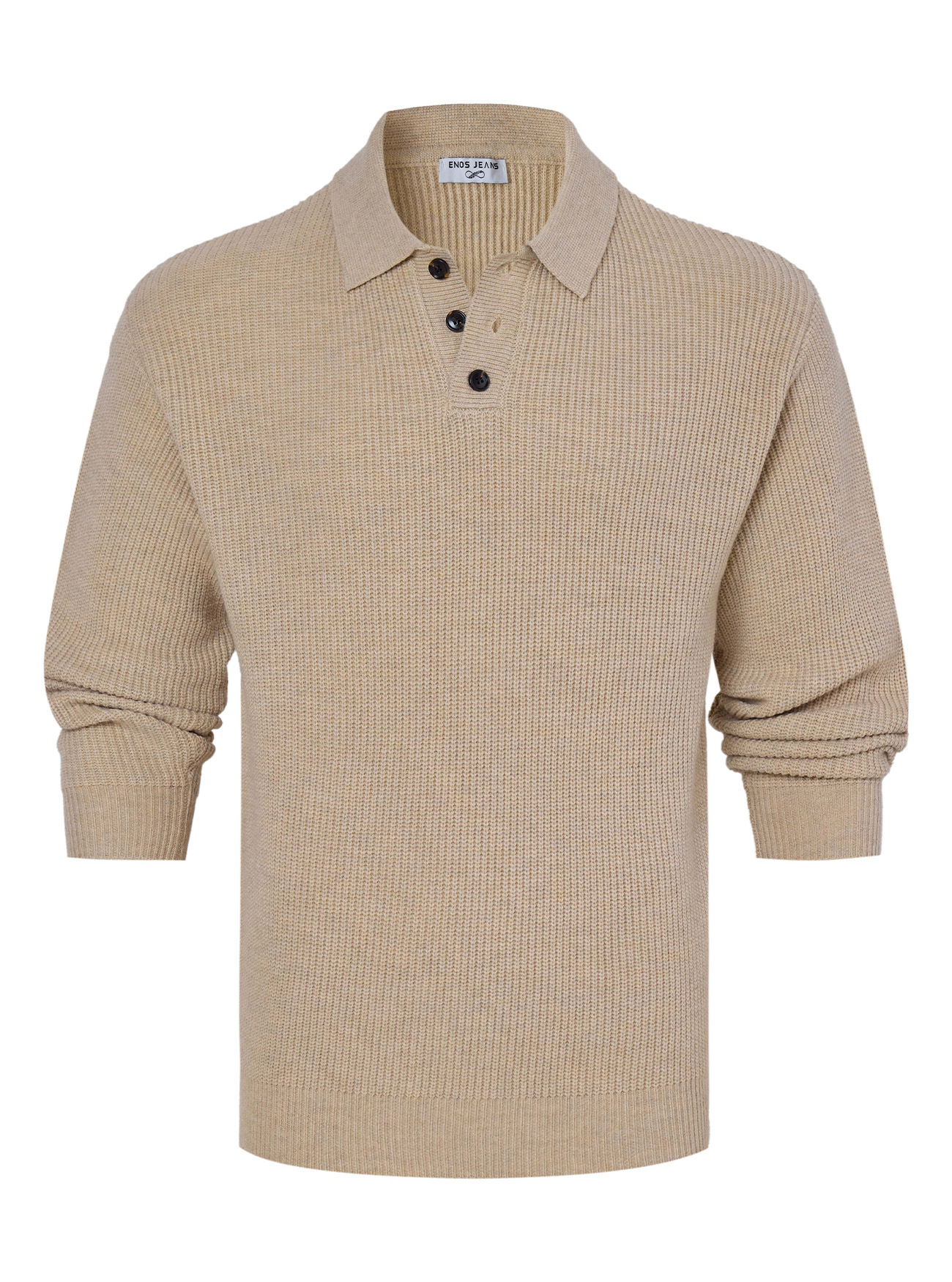 Nuevo otoño invierno transfronterizo nuevo negocio británico retro maduro jersey cardigan chaqueta de cuello chaqueta suéter de hombre