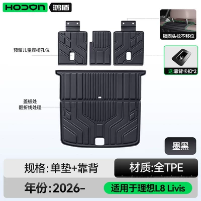 mat supplies – Trunk Mat - jet-blackoriginal-factory-baby-safe-trunk-mat-backrest-cushion-ideal-l8livis2026-model