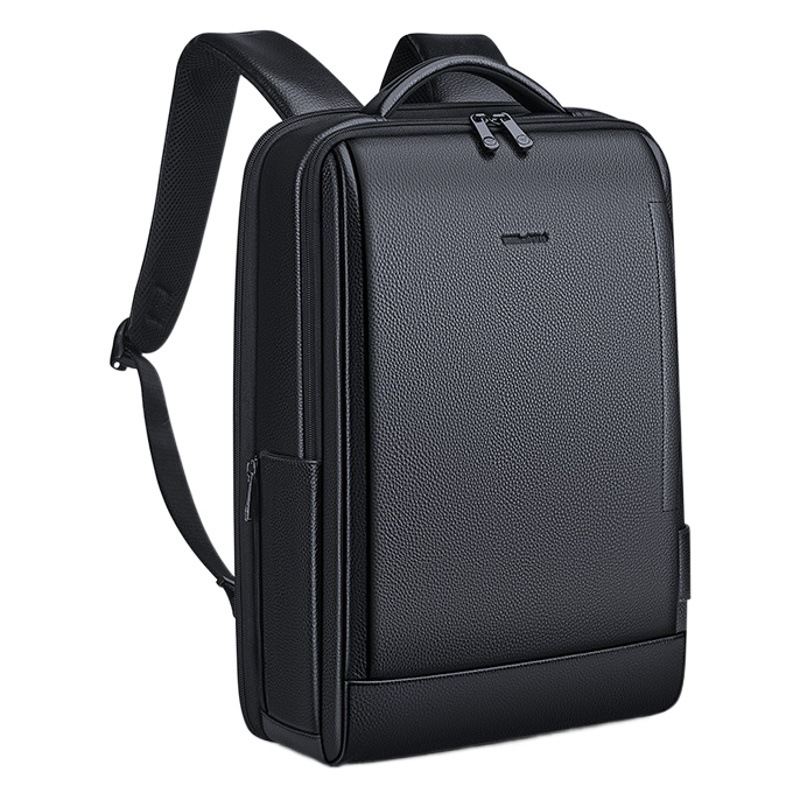 King Paul Backpack Men's Genuine Leather Top Layer Cowhide Backpack 15.6 Inch Computer Bag Business Travel Bag Cross-border