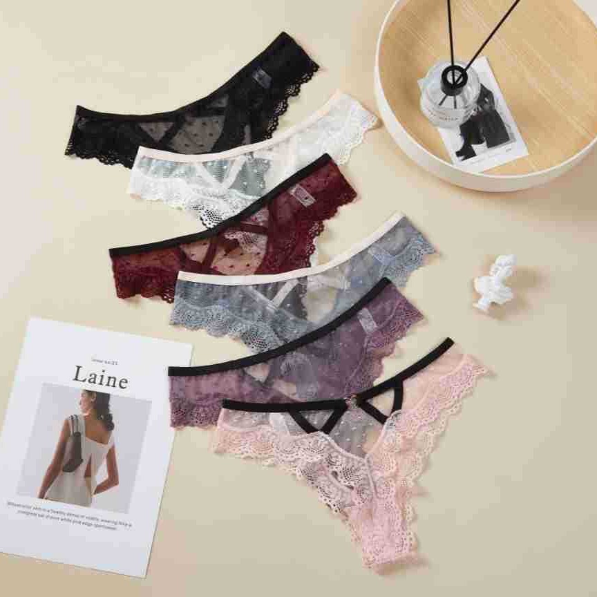 El comercio Exterior de Europa y América del cordón Tanga T pantalones las mujeres sin fisuras tentación sexy Plus size malla transparente ropa interior