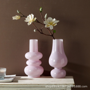 ins style simple retro mid-ancient glass vase hydroponic flower arrangement home decoration desktop decoration props