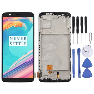 Suitable for for OnePlus 5T A5010 LCD touch assembly with frame (color: black)