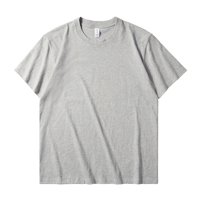トレンドブランド メンズ 270g ヘビーウェイト 純綿Tシャツ 夏用 丸首 半袖 メンズ 高級 無地 ゆったりトップス メンズ 夏|undefined