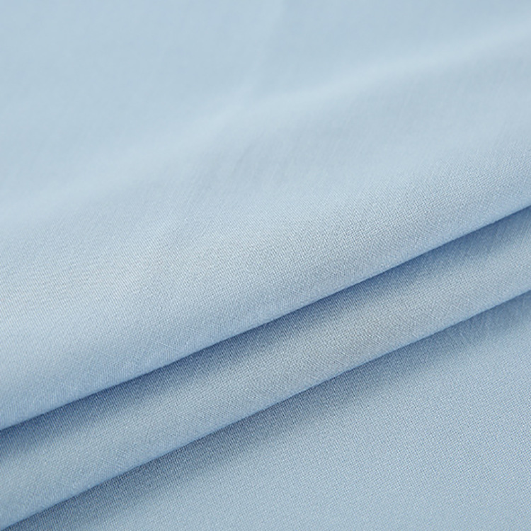 Fábrica de proveedores cómodos suaves sólidos 45s plano 100% rayon tela de camisa