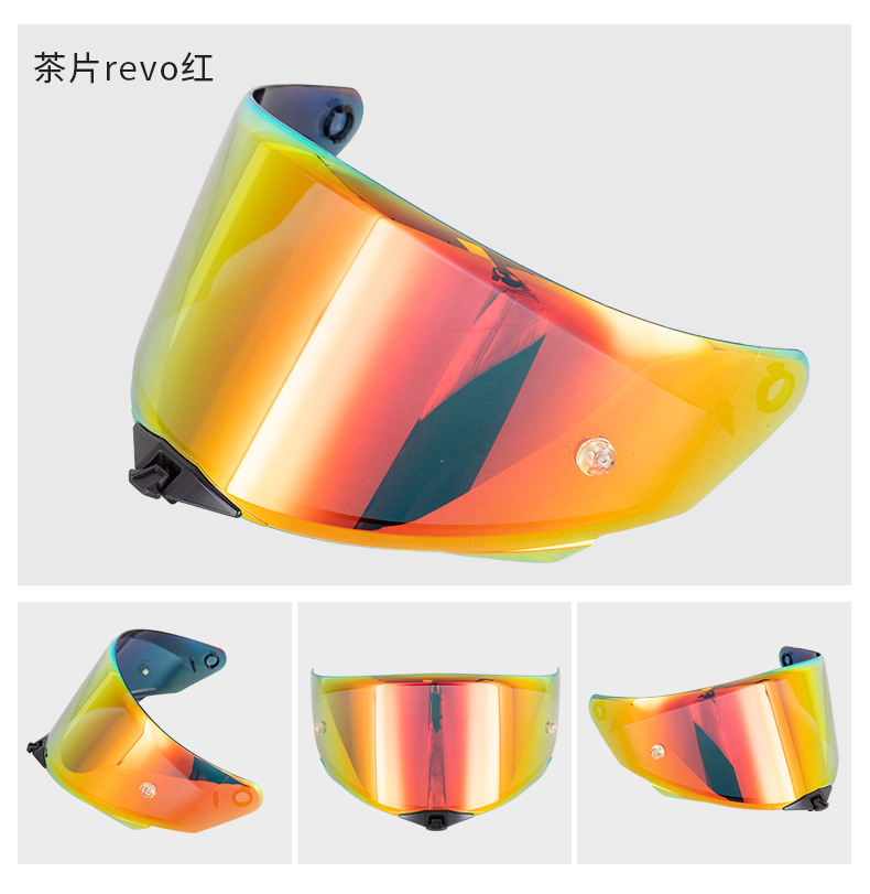 Motorcycle Helmet Tt-Revo Lens Electroplated Sun Protection Uv Protection Tt-Revo Helmet Safety Accessories