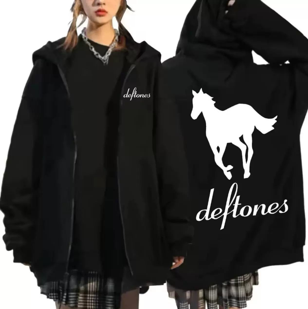 Толстовка (DEFTONES) на молнии, унисекс, цвета разные, размеры S–XXXL