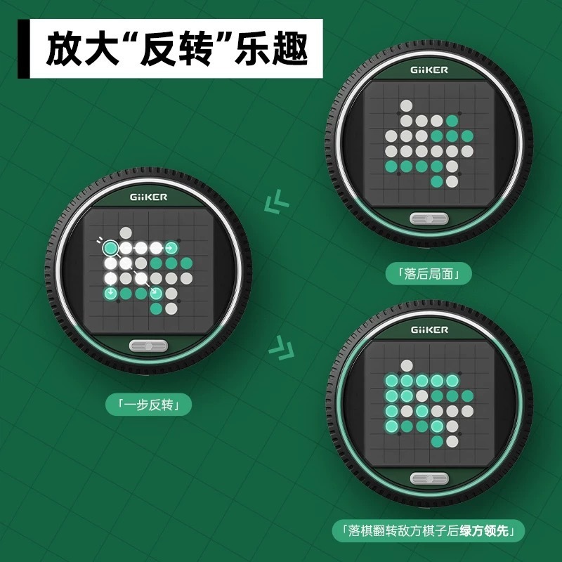 新品计客超级翻转黑白棋儿童益智方块玩具AI智能棋盘一件代发|undefined