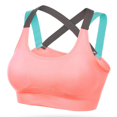 High-intensity sports bra beauty back cross quick-dry backless style no underwire innerwear yoga fitness running shock-absorbing women