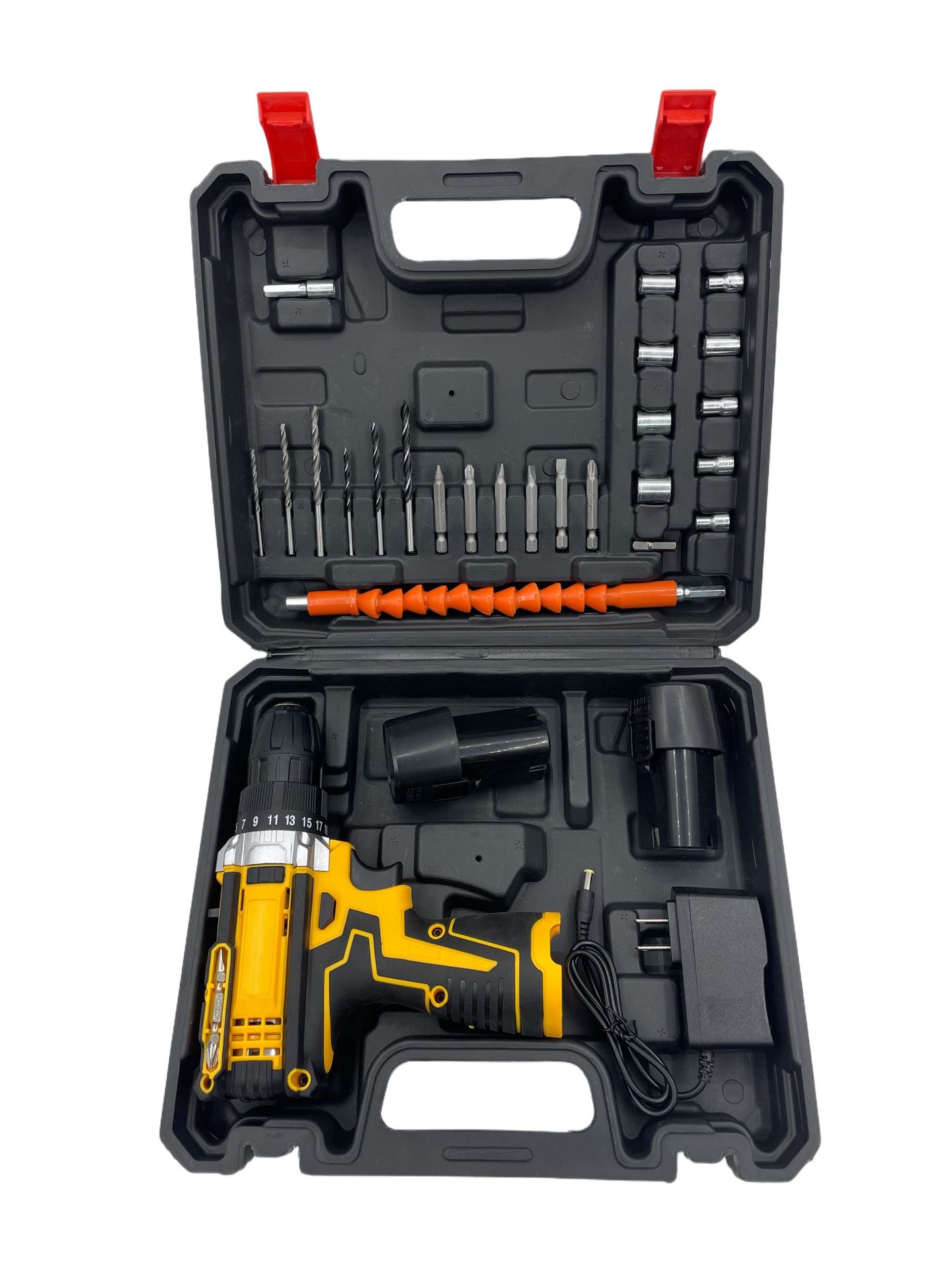 Fábrica directa venta transfronteriza caliente taladro eléctrico 12V impacto taladro eléctrico de doble velocidad destornillador eléctrico conjunto de herramientas eléctricas