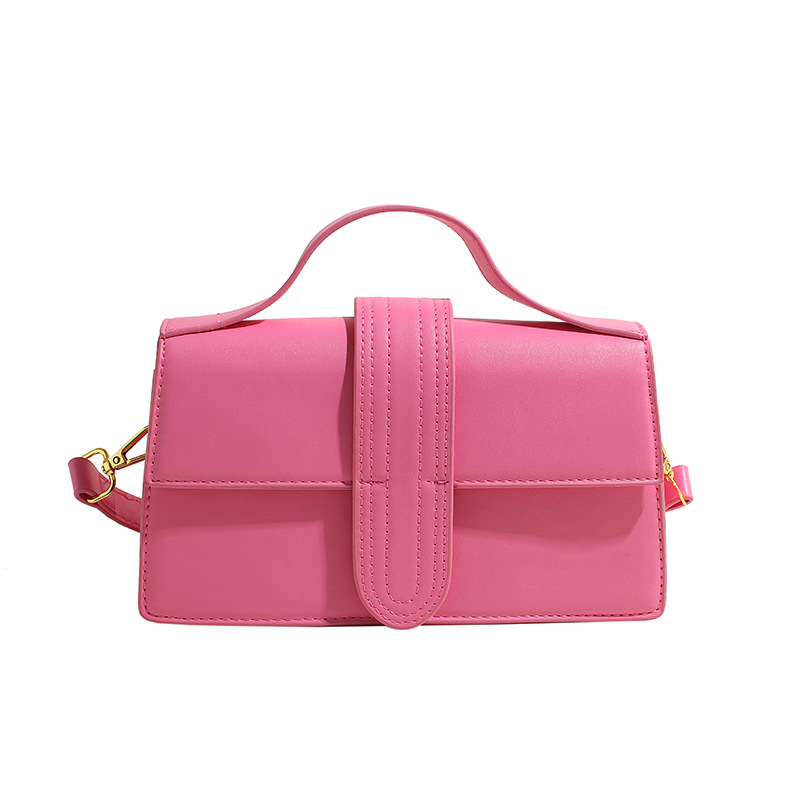 2024 Sense avanzado transfronterizo, nicho, estilo occidental, pequeño bolso cuadrado, bolso de mujer con letras, bolso de mensajero de un solo hombro, bolso de mano handbag