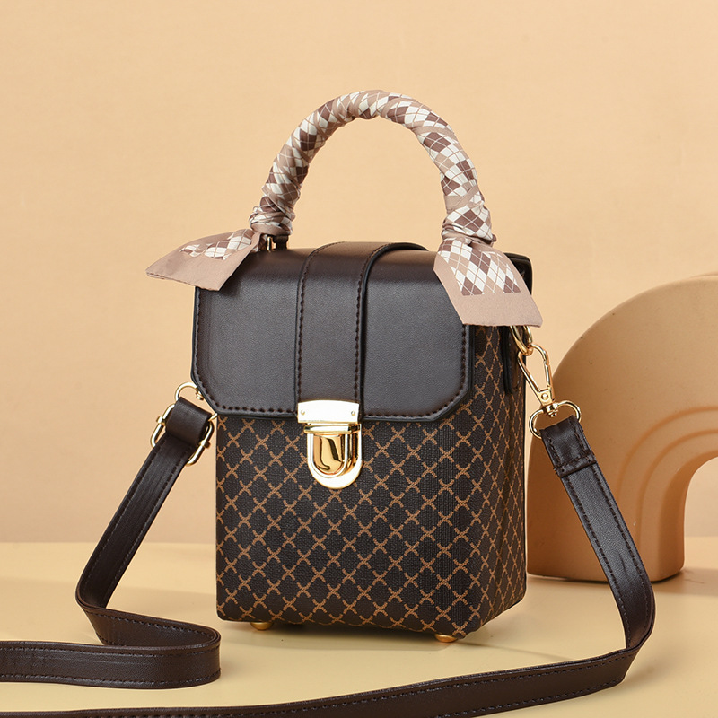 Mini borsa a tracolla a quadri da donna in stile coreano_voghion.com