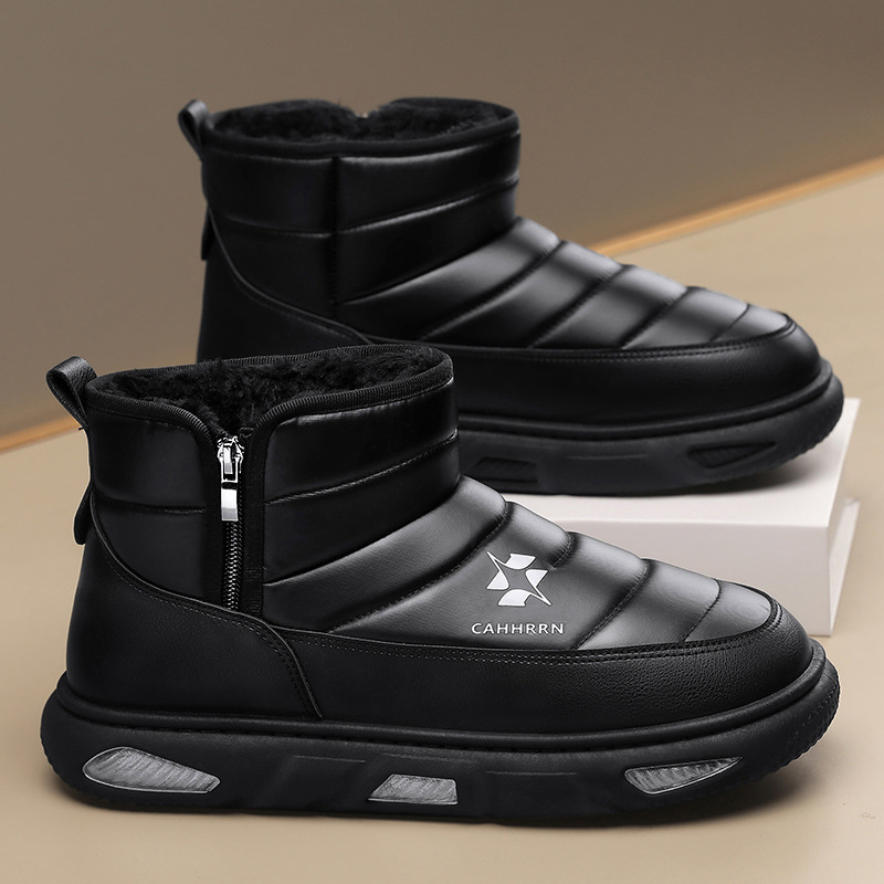 Zapatos de hombre otoño 2024 nueva alta resistencia al frío botas de nieve del noreste botas de suela gruesa Martín más zapatos de algodón grueso
