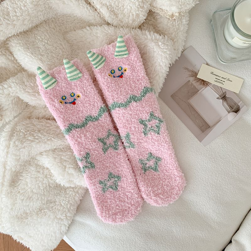 Calcetines de Piso para Dormir de Terciopelo de Coral Térmicos y Engrosados para Invierno image 12