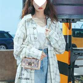 沈梦辰同款格子衬衫女休闲百搭春春新韩版宽松小香风二八月外套女
