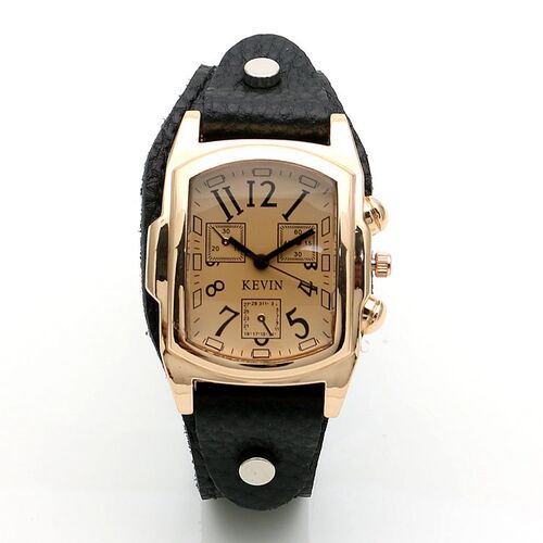Square digital scale women's watch European and American women's retro belt watch versatile quartz watch trendy foreign trade women's watch