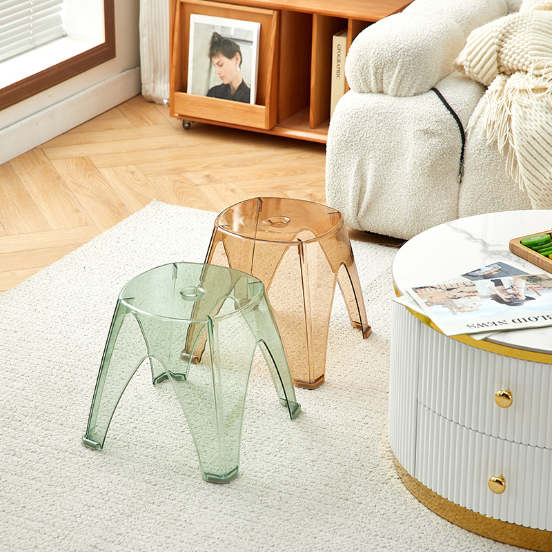 Thickened small stool plastic chair changing shoe stool Furnishing…