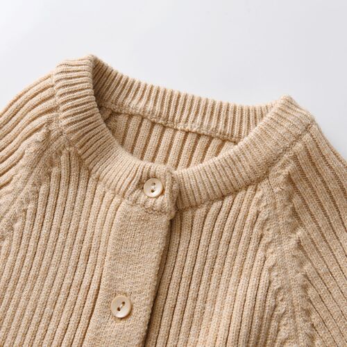 Ins Autumn/Winter Newborn Baby Bodysuit Core Spun Knit Crew Neck Striped Long Sleeve Zipper Sweater Crawling Suit