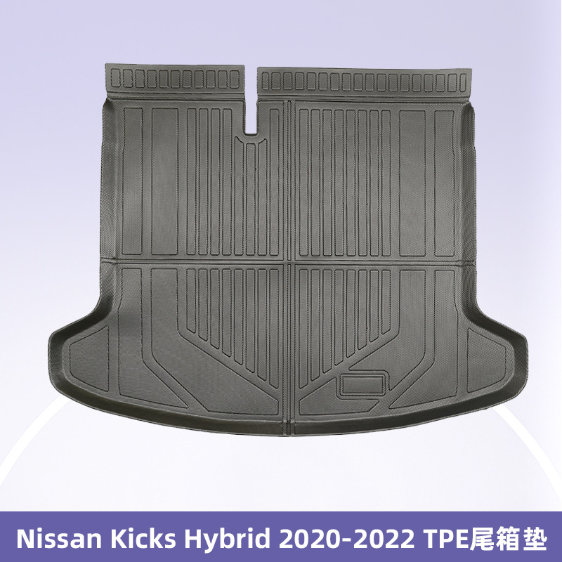 Para Nissan Kicks híbrido 2020 - 2022 timón derecho 3D todo el tiempo almohadilla de pie TPE