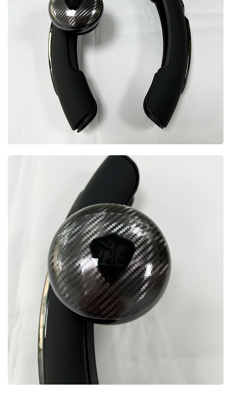 High-End Electroplated Carbon Fiber Pattern Steering Wheel Power Ball Car Universal Steering Booster Auxiliary Labor-Saving Ball