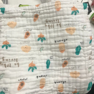 Wholesale 4 Layer Gauze Baby Bath Towel Soft Baby Air-conditioning Blanket for Kids Cute Cartoon Newborn Package