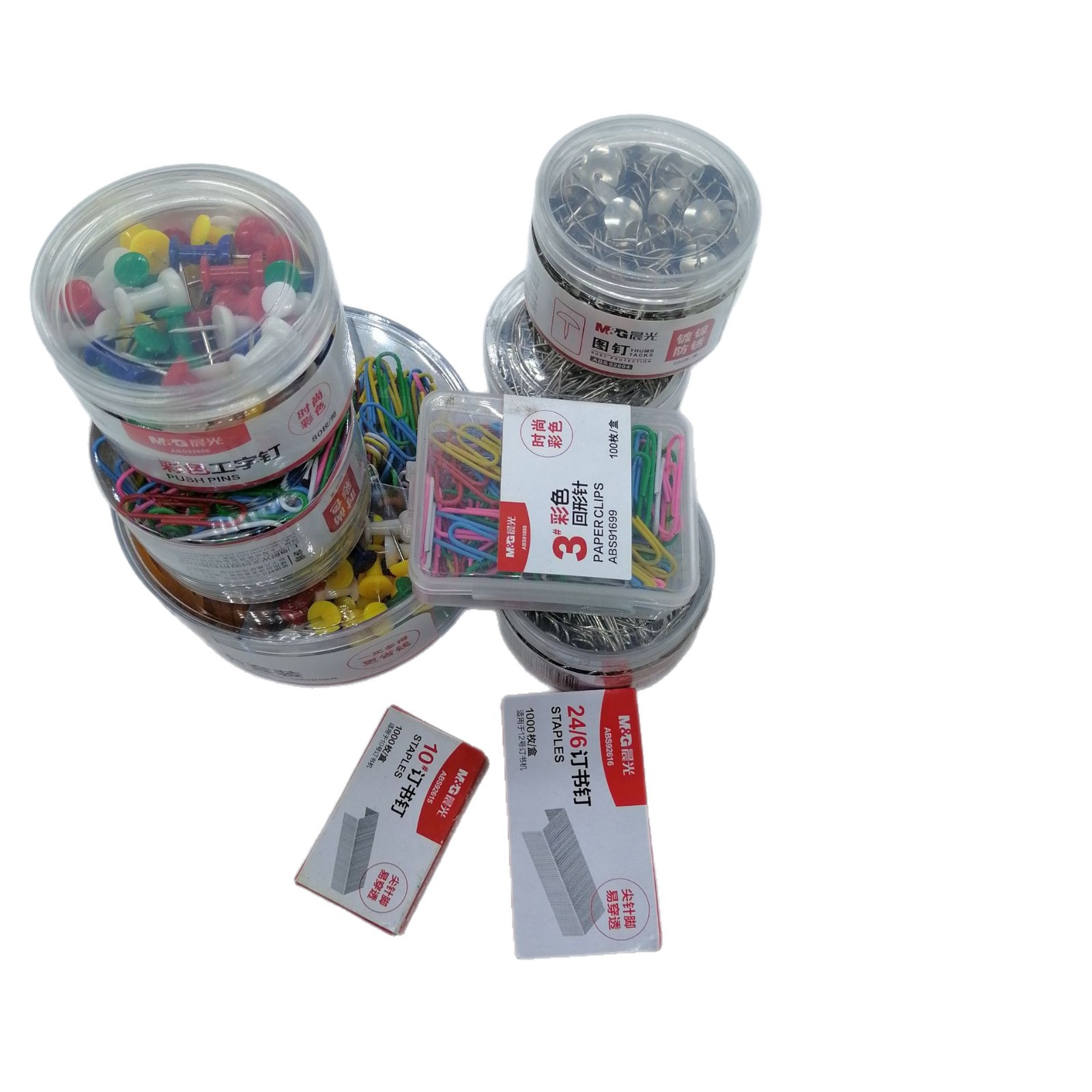 Tres agujas y una grapa grapa grapa clips aguja I-grapa papelería de oficina mayorista