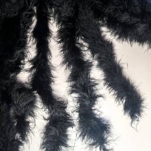 现货羽毛条厂家直销火鸡绒毛羽毛布带边服装工艺品辅料配饰批发