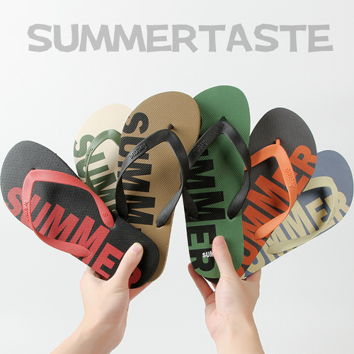 2025 Men's Summer New Indoor and Outdoor Slippers with Non-slip and Anti-odor Sandals Toe-Slip Slippers