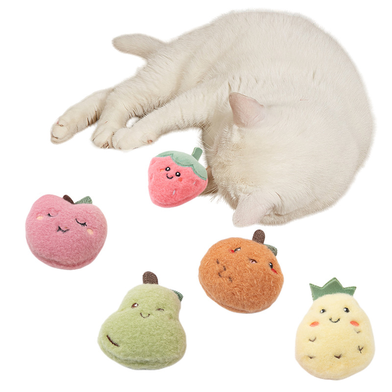 厂家直销 新款猫薄荷玩具 水果系列内含猫薄荷粉猫咪自嗨啃咬玩具详情16