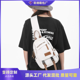 Cross-Border Nylon Cloth Bag for Women Large Capacity 2025 New Summer Versatile Casual Niche Crossbody Bag Sports Style Chest Bag